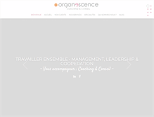 Tablet Screenshot of organescence.com